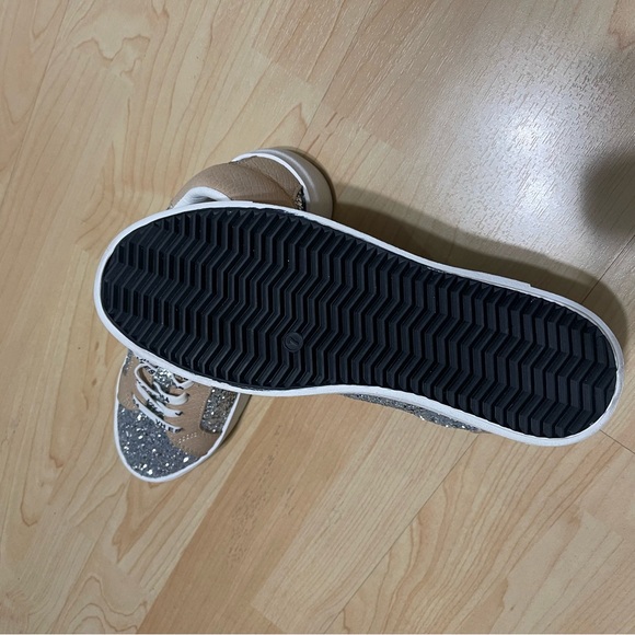 Vintage Havana Aiden Platform Sneakers Silver Glitter women’s size 7 - Picture 5 of 5